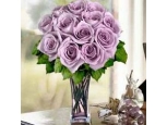 Purple Love - 12 Stems Vase